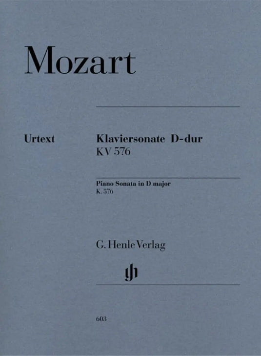 MOZART - Piano Sonata D major KV 576