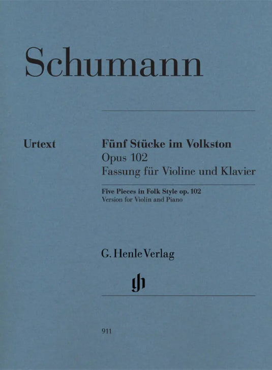 SCHUMANN - Five Pieces in Folk Style op.102 - Violino e Piano
