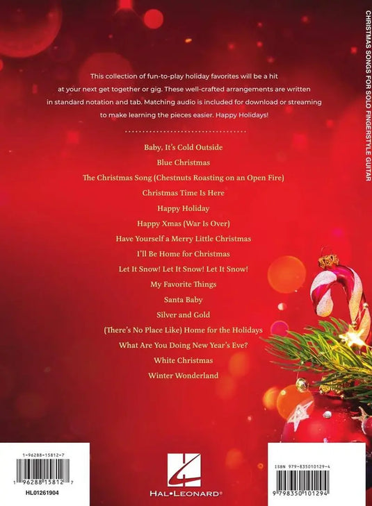 CHRISTMAS SONGS - For Solo Fingerstyle guitar