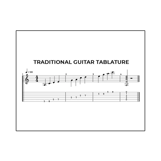 MUSICA MODERNA - TABLATURE