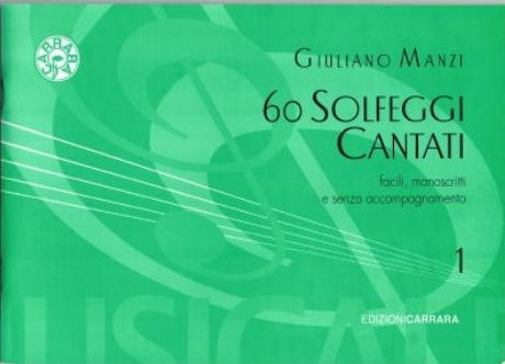 MANZI - 60 Solfeggi Cantati Vol. 1