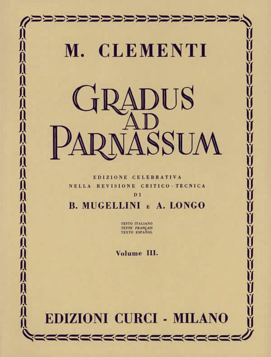 CLEMENTI - Gradus Ad Parnassum 3