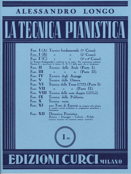 LONGO -  La Tecnica Pianistica I (B)