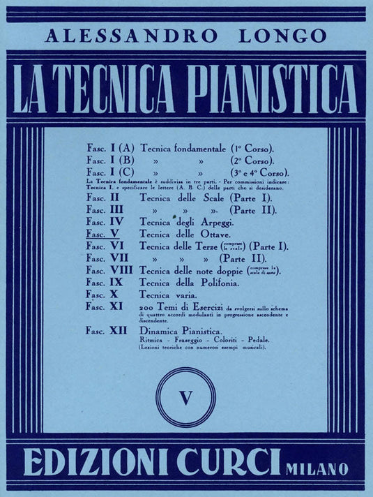 LONGO - La Tecnica Pianistica V