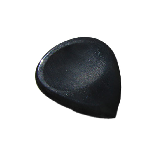 WHITE DIMPLE PICK PLETTRO IN OSSO NERO