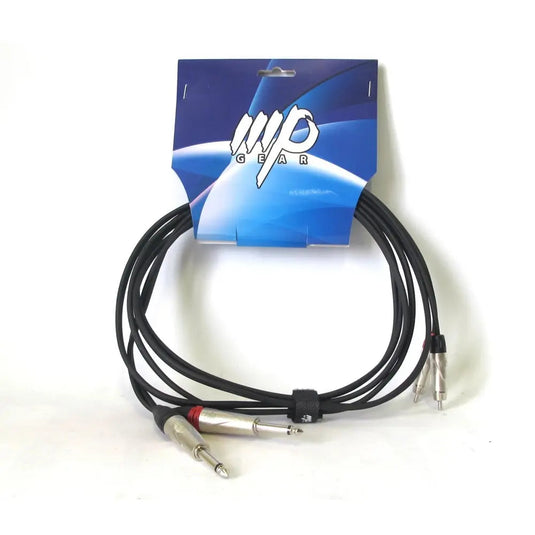 MP GEAR  CAVO 2RCA/2 JACK 6.3 3MT