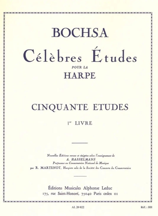 BOCHSA - Cinquante Études Op. 34, Vol. 1