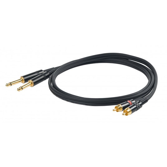 PROEL CHLP310LU5 CAVO 2 JACK 2 RCA 5Mt