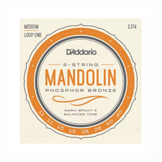 D’ADDARIO J74 EJ74 MANDOLINO 11-40 PHOSPHOR BRONZE