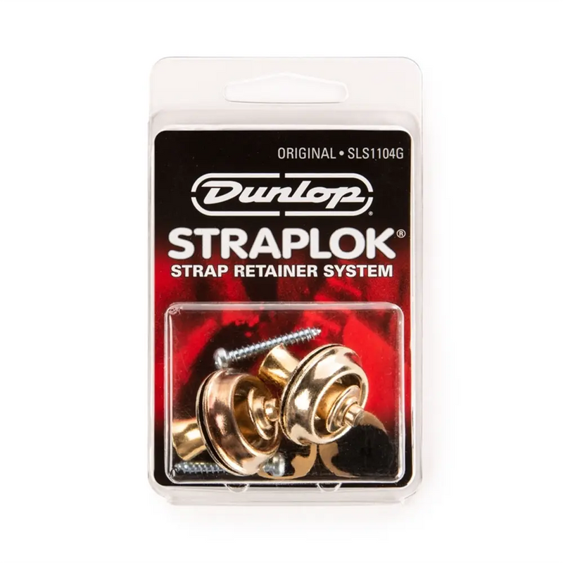 Carica immagine in Galleria Viewer, DUNLOP SLS1104G Straplok Original Strap Retainer System, Gold
