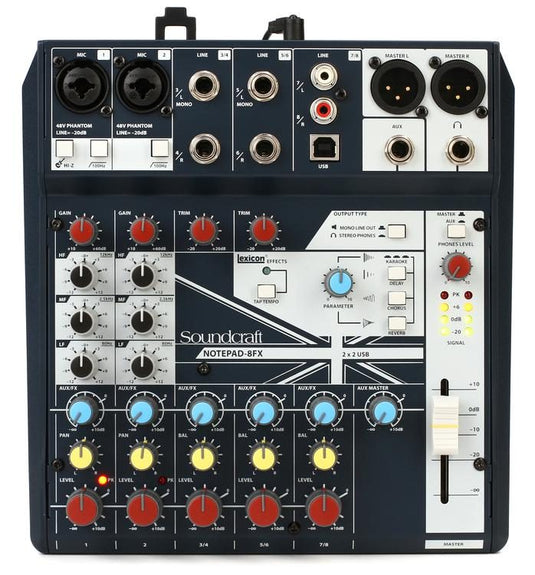 SOUNDCRAFT NOTEPAD 8FX MIXER