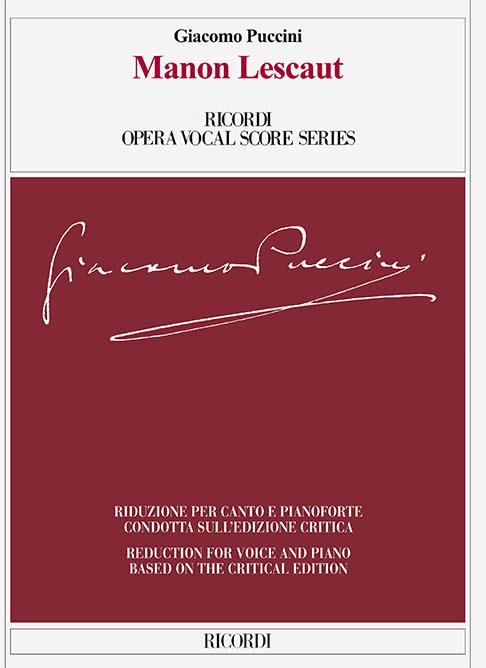 PUCCINI - Manon Lescaut - Ed. Critica
