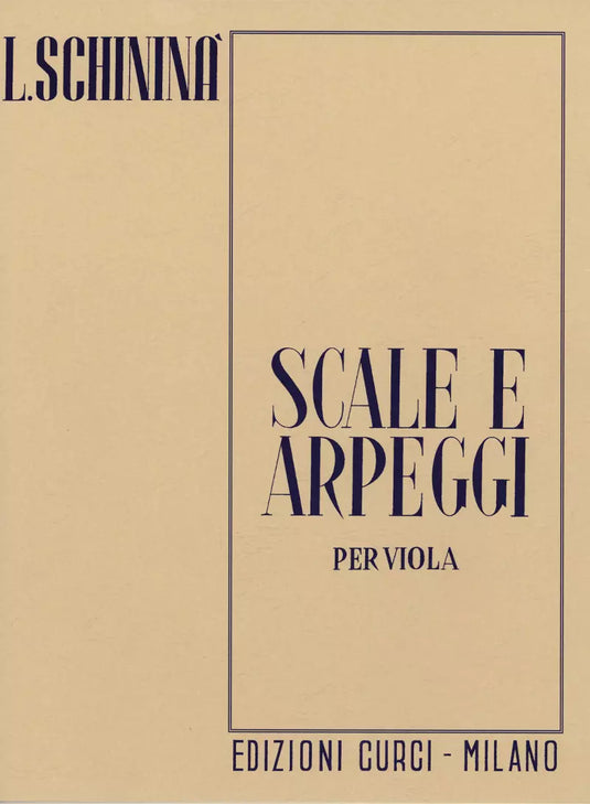 SCHININÀ - Scale e Arpeggi Op.7