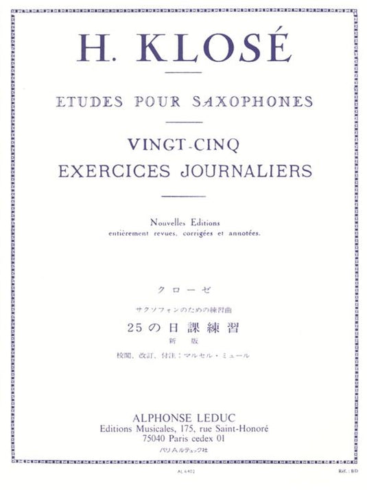 KLOSÉ - 25 Exercises Journaliers