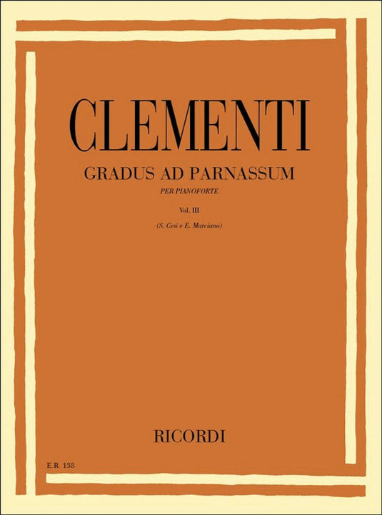 CLEMENTI - Gradus Ad Parnassum - Vol. III