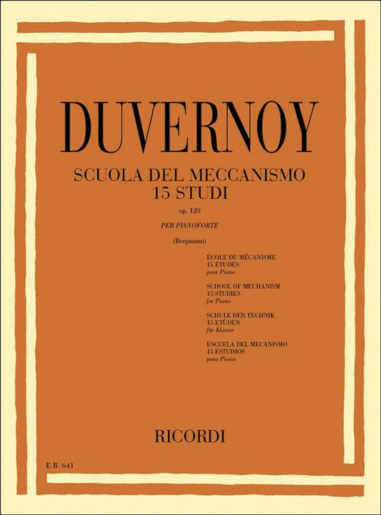 DUVERNOY - Scuola Del Meccanismo - Op. 120