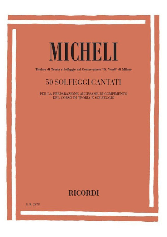MICHELI - 50 Solfeggi Cantati