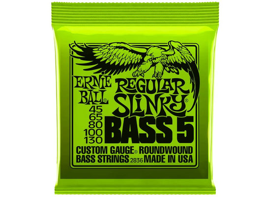 ERNIE BALL 2836 45-130 REGULAR SLINKY 5 CORDE LONG SCALE 45-100