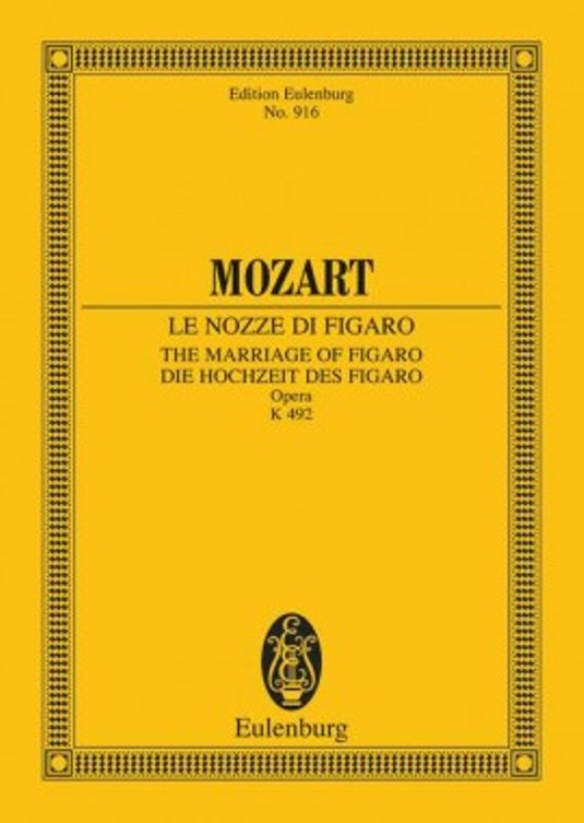 MOZART - Le Nozze Di Figaro (Partitura Tascabile) - EULENBURG
