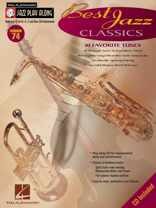 JAZZ PLAY-ALONG VOL. 74 - Best Jazz Classics