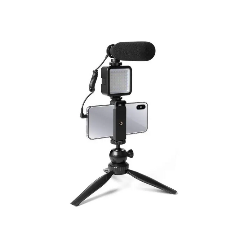 Carica immagine in Galleria Viewer, MAONO Microfono professionale Vlog con luce LED e treppiede
