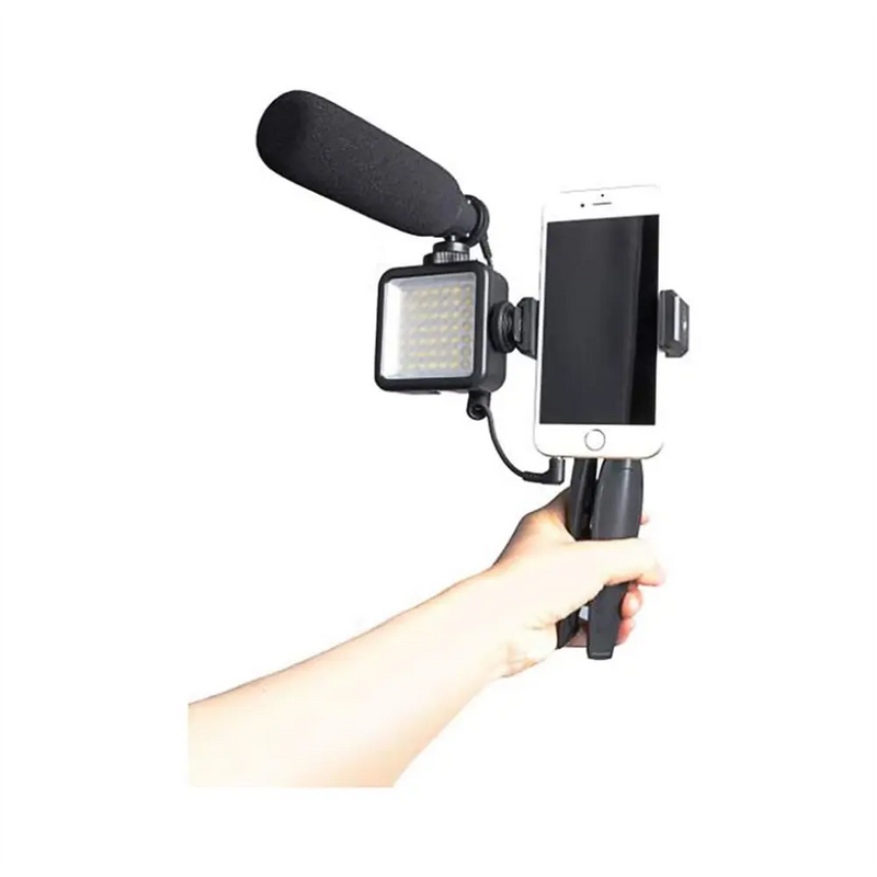 Carica immagine in Galleria Viewer, MAONO Microfono professionale Vlog con luce LED e treppiede
