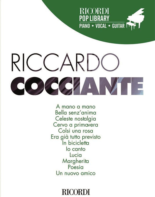 RICCARDO COCCIANTE - Ricordi Pop Library (Pvg)