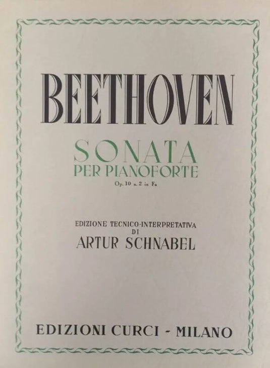 BEETHOVEN - Sonata Per Pianoforte Opus 10 N. 2