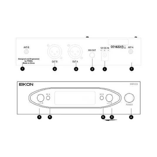 EIKON WM101DMV2 RADIO MICROFONO